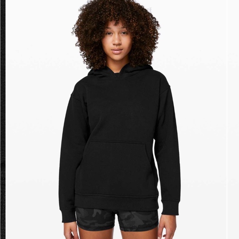 lululemon athletica All Yours Black Hoodie Sz 8